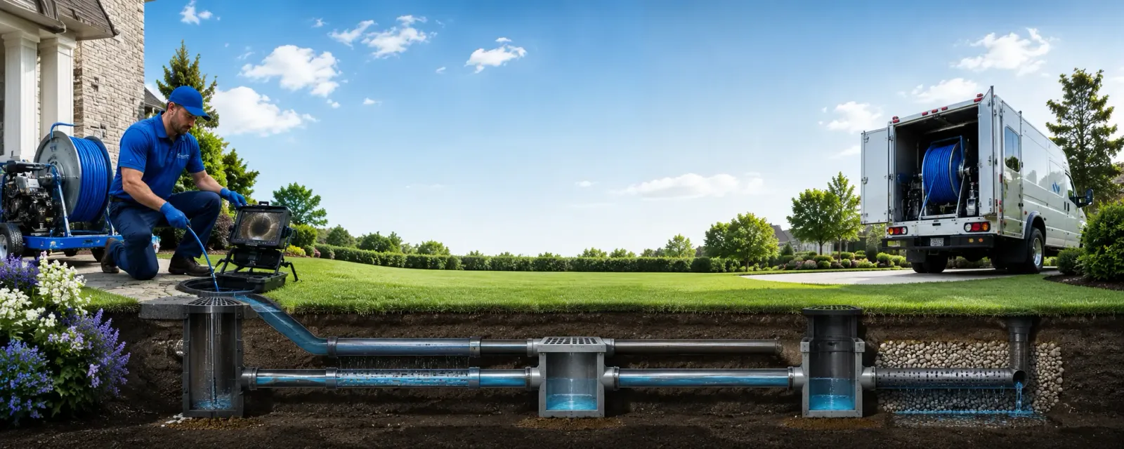 Outdoor drain cleaning information for Oliver, PA